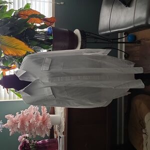 Elegant White Midi Long Sleeve Dress